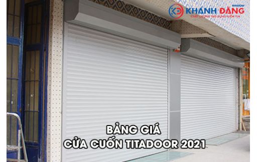 Bảng Giá Cửa Cuốn Nan Nhôm Titadoor Năm 2021