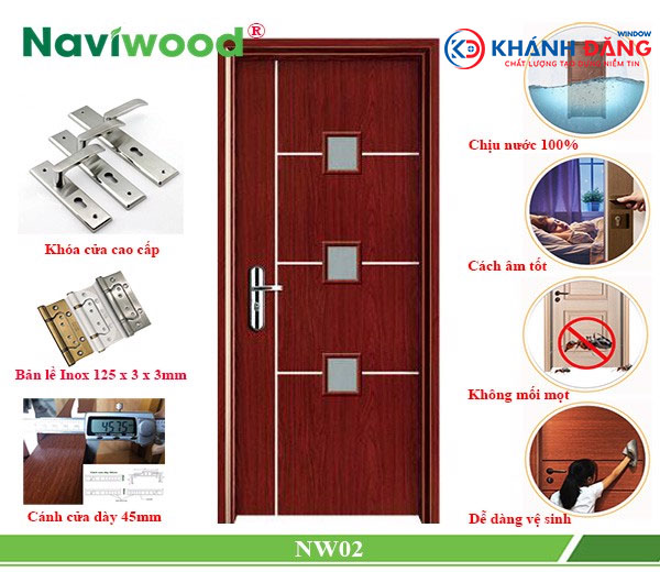 cửa gỗ composite Naviwood NW02