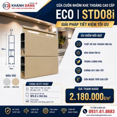 Cửa Cuốn Nan Nhôm Stardoor STD08i