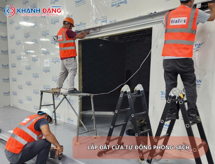 Lắp đặt cửa tự động TERAOKA cho phòng sạch