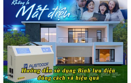 SỬ DỤNG BÌNH LƯU ĐIỆN CỬA CUỐN HIỆU QUẢ