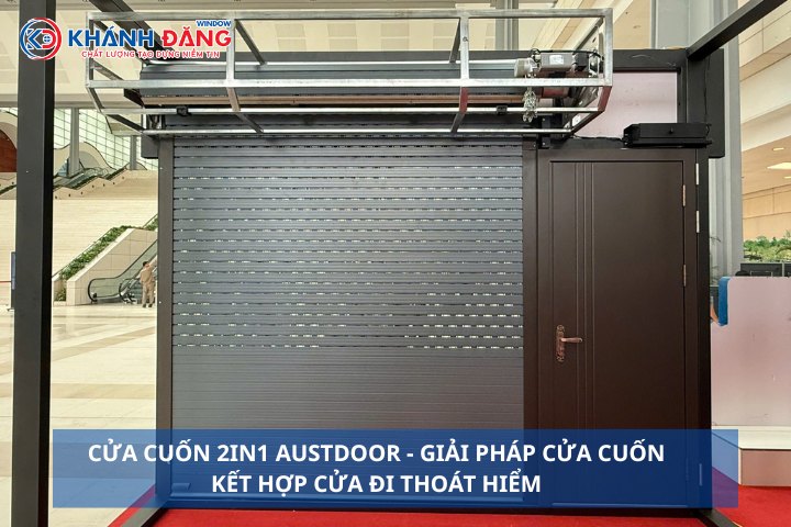 Cửa Cuốn 2in1 Austdoor - Giải pháp cửa cuốn và cửa thoát hiểm